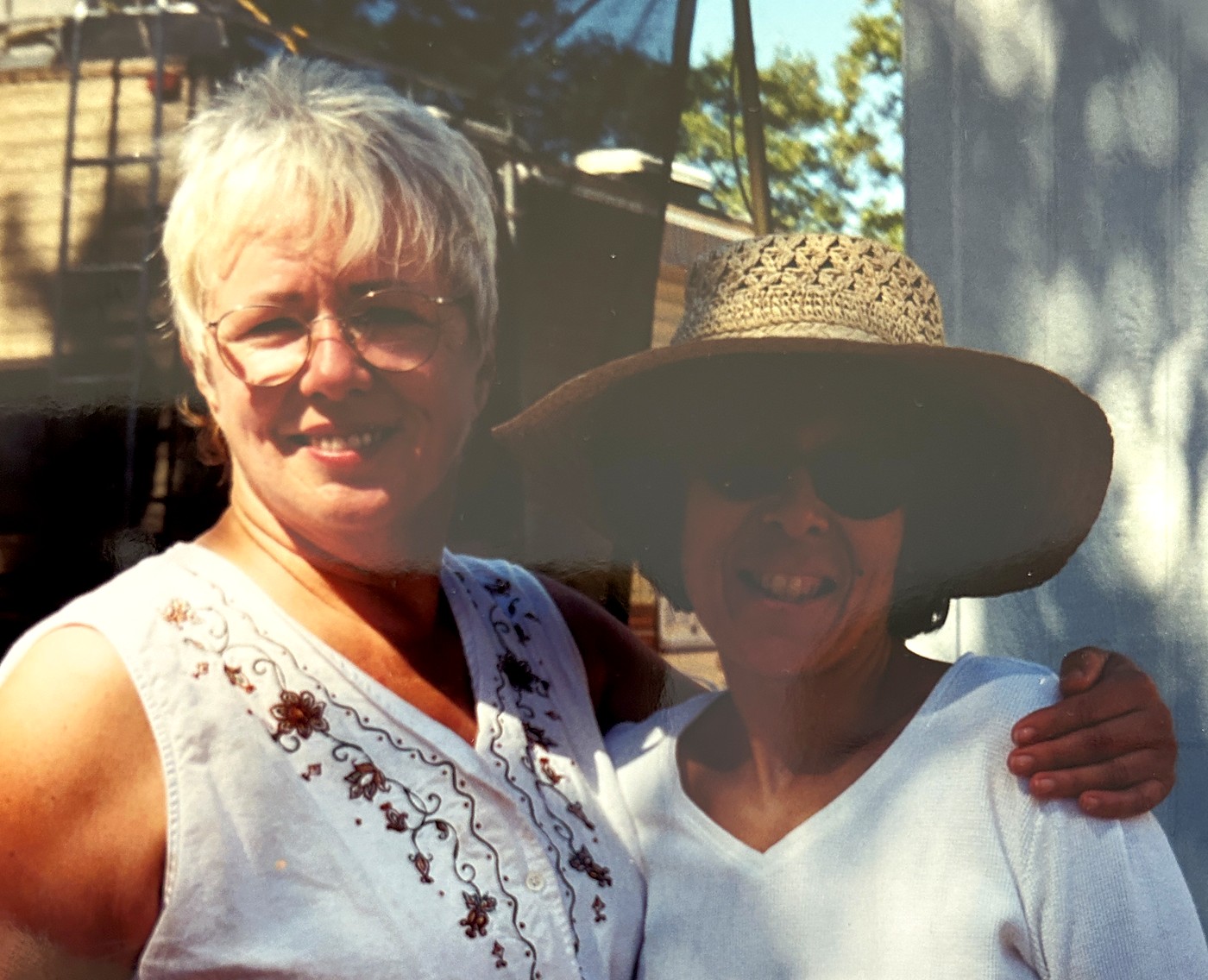Vondie Lozano and her aunt Pat, who came to her in a visitation dream